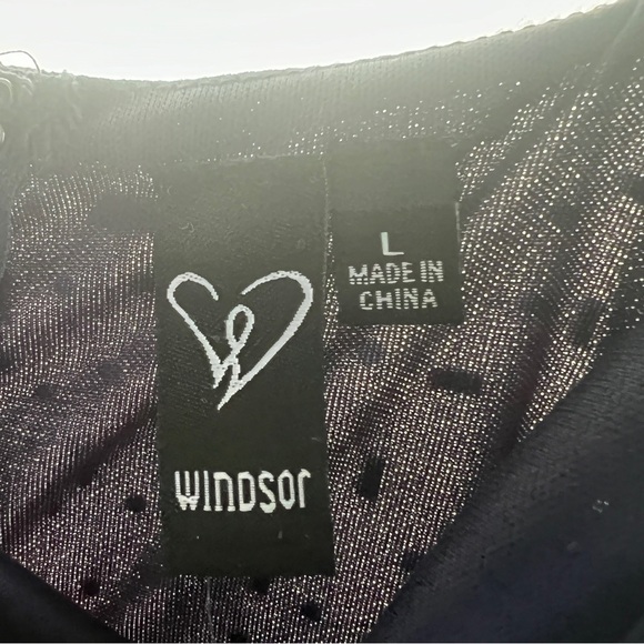 Windsor Rhinestone Mesh Bodycon Mini Dress Size Lg NWT Party Formal Fancy Dress - Picture 7 of 8